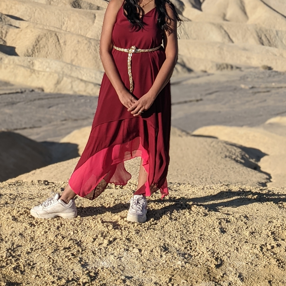 High low maxi dress